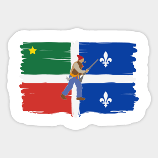 Drapeau patriote Quebecois Sticker
